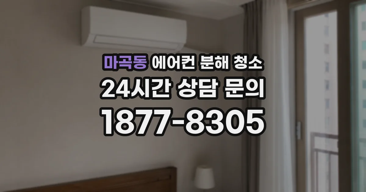 마곡동 에어컨 분해 청소