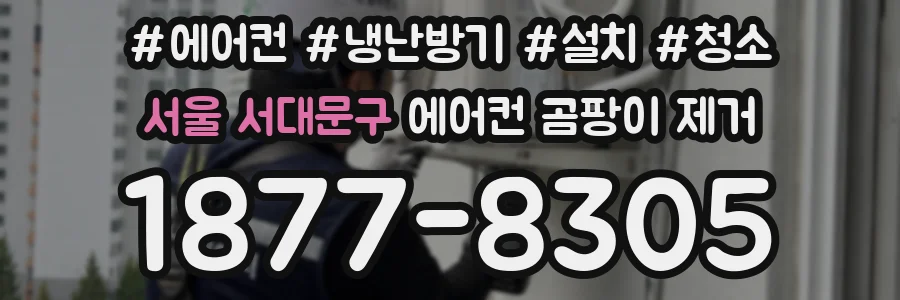 서울 서대문구 에어컨 곰팡이 제거