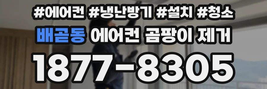 배곧동 에어컨 곰팡이 제거