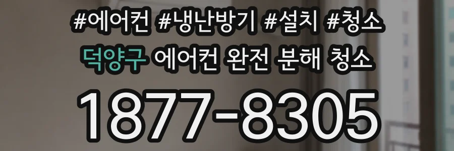 덕양구 에어컨 완전 분해 청소