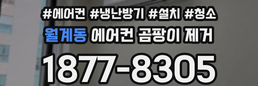 월계동 에어컨 곰팡이 제거