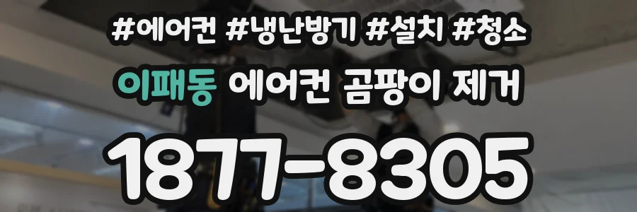 이패동 에어컨 곰팡이 제거