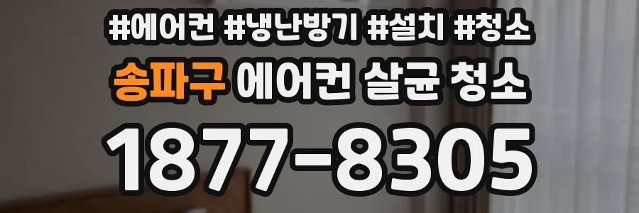 송파구 에어컨 살균 청소