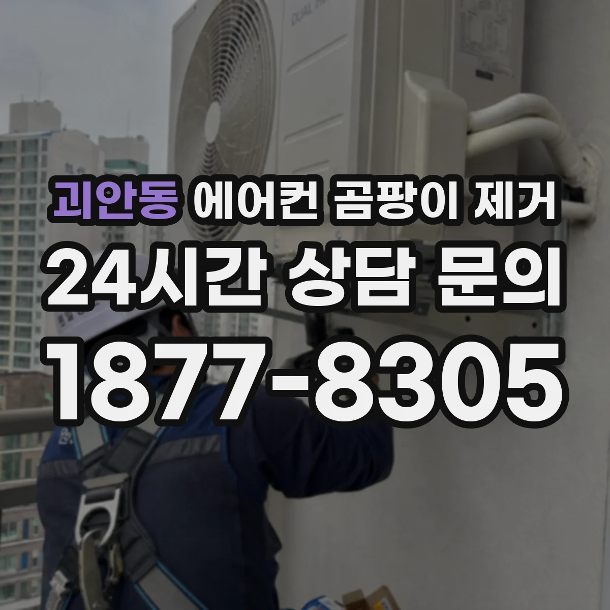 괴안동 에어컨 곰팡이 제거
