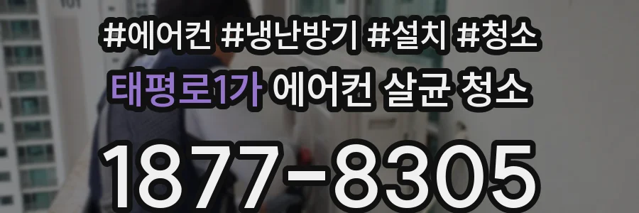 태평로1가 에어컨 살균 청소