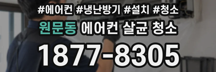 원문동 에어컨 살균 청소
