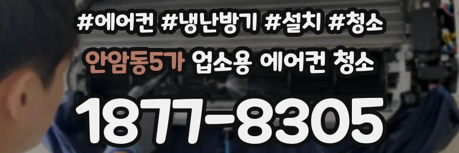 안암동5가 업소용 에어컨 청소