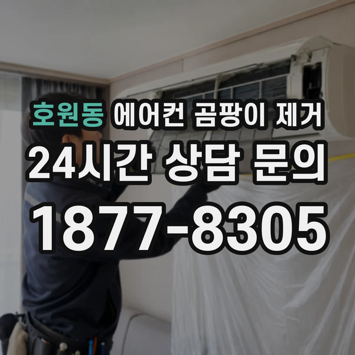 호원동 에어컨 곰팡이 제거