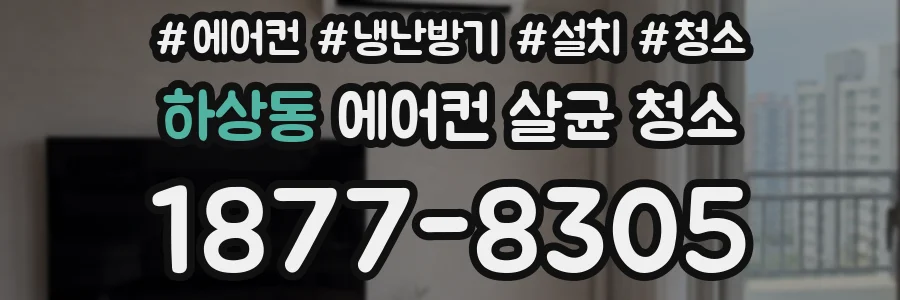 하상동 에어컨 살균 청소