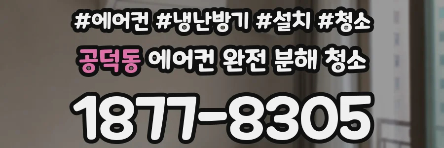 공덕동 에어컨 완전 분해 청소