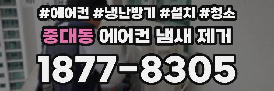 중대동 에어컨 냄새 제거