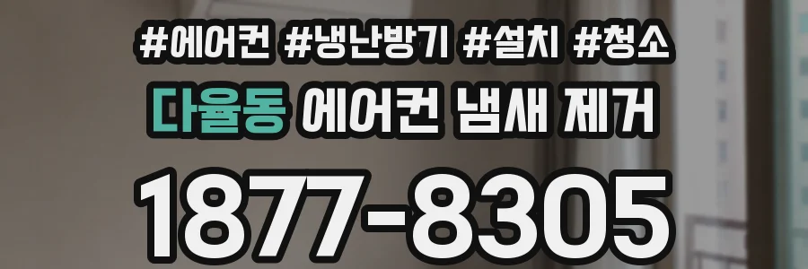 다율동 에어컨 냄새 제거