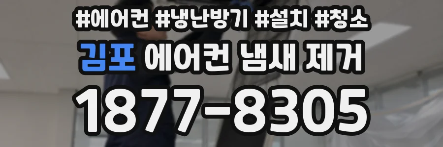 김포 에어컨 냄새 제거
