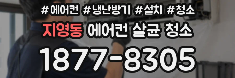 지영동 에어컨 살균 청소