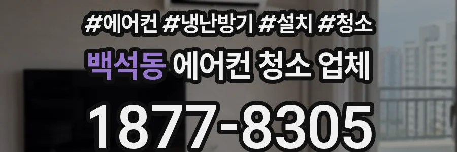 백석동 에어컨 청소 업체