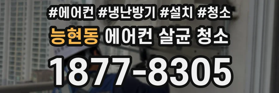 능현동 에어컨 살균 청소