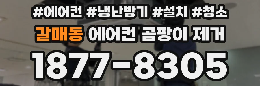 갈매동 에어컨 곰팡이 제거