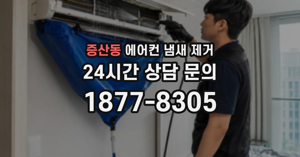 증산동 에어컨 냄새 제거
