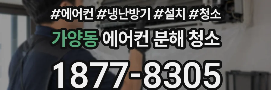가양동 에어컨 분해 청소
