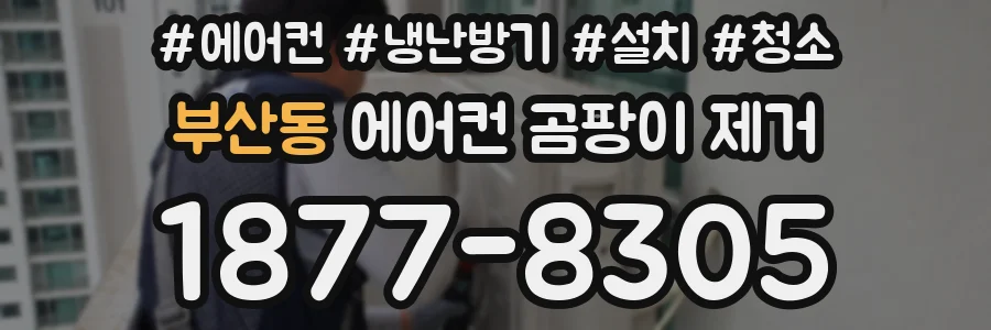 부산동 에어컨 곰팡이 제거