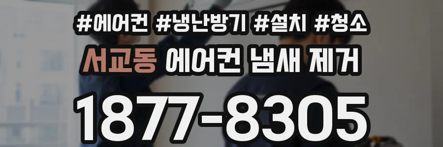 서교동 에어컨 냄새 제거