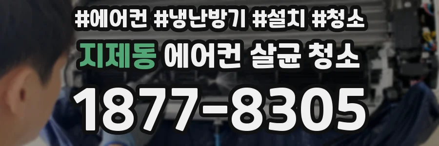 지제동 에어컨 살균 청소