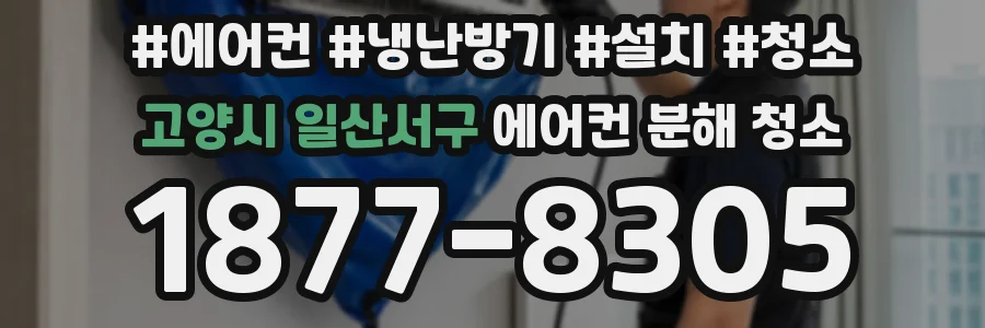 고양시 일산서구 에어컨 분해 청소