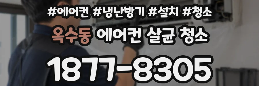 옥수동 에어컨 살균 청소