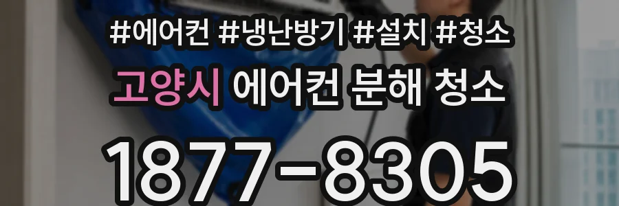 고양시 에어컨 분해 청소
