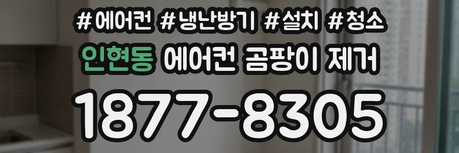 인현동 에어컨 곰팡이 제거