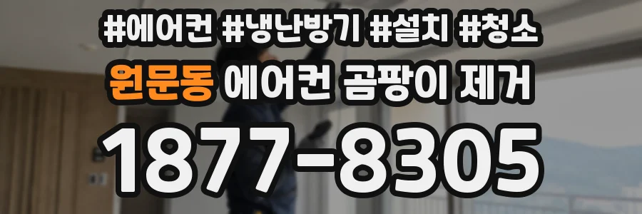 원문동 에어컨 곰팡이 제거