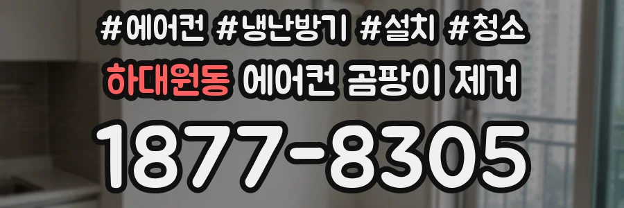 하대원동 에어컨 곰팡이 제거