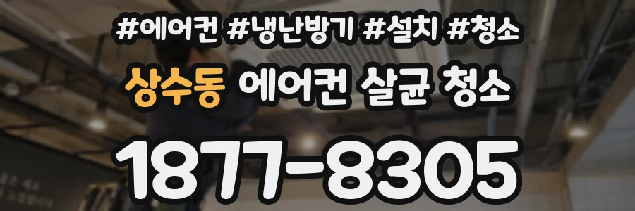 상수동 에어컨 살균 청소