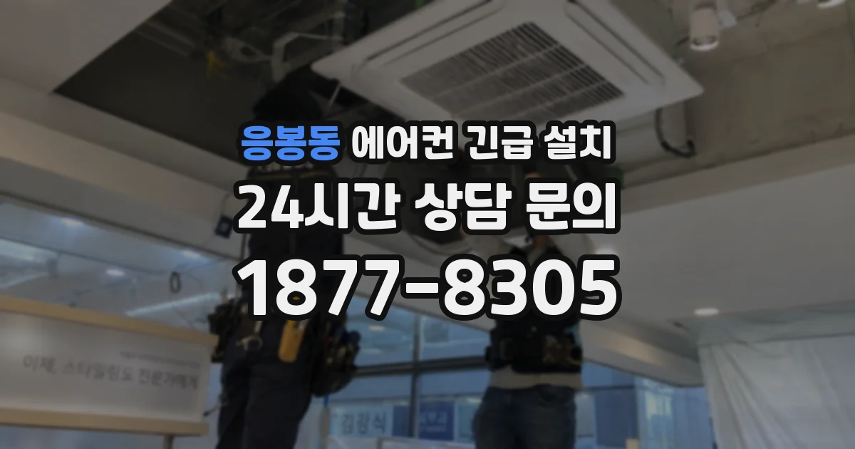 응봉동 에어컨 긴급 설치