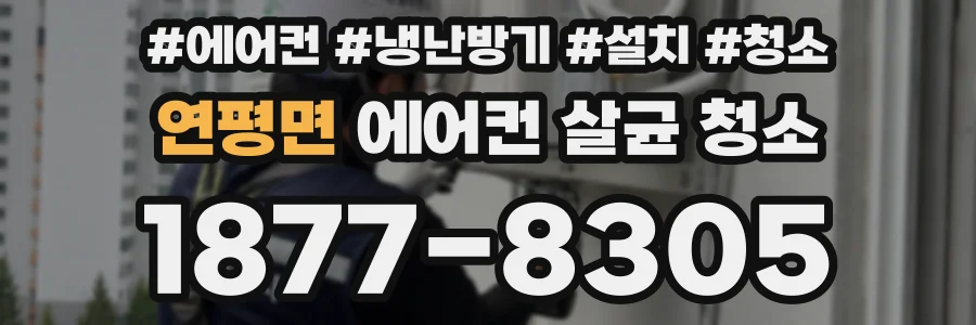 연평면 에어컨 살균 청소