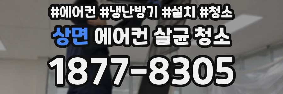 상면 에어컨 살균 청소