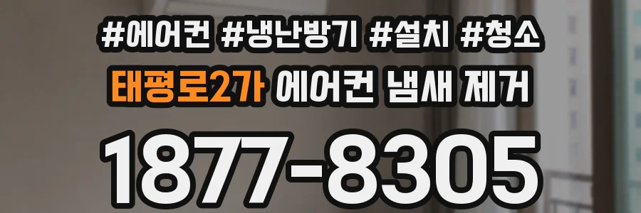 태평로2가 에어컨 냄새 제거