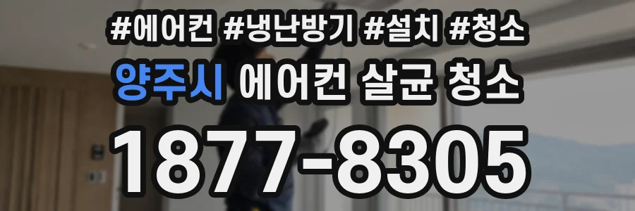 양주시 에어컨 살균 청소