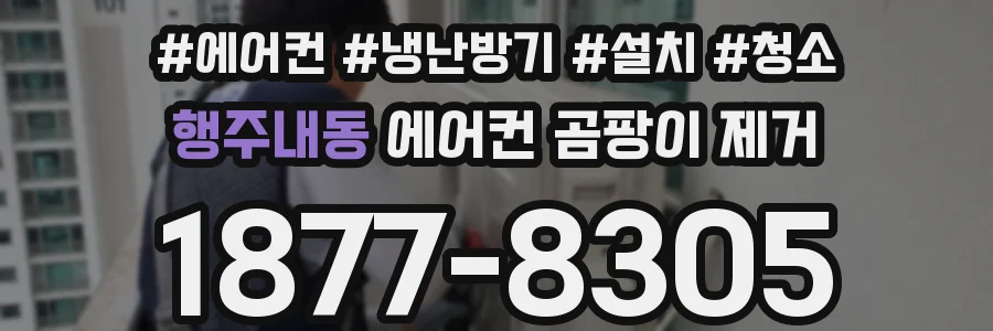행주내동 에어컨 곰팡이 제거