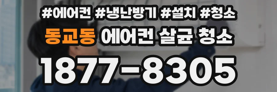 동교동 에어컨 살균 청소