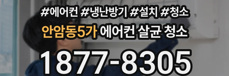 안암동5가 에어컨 살균 청소