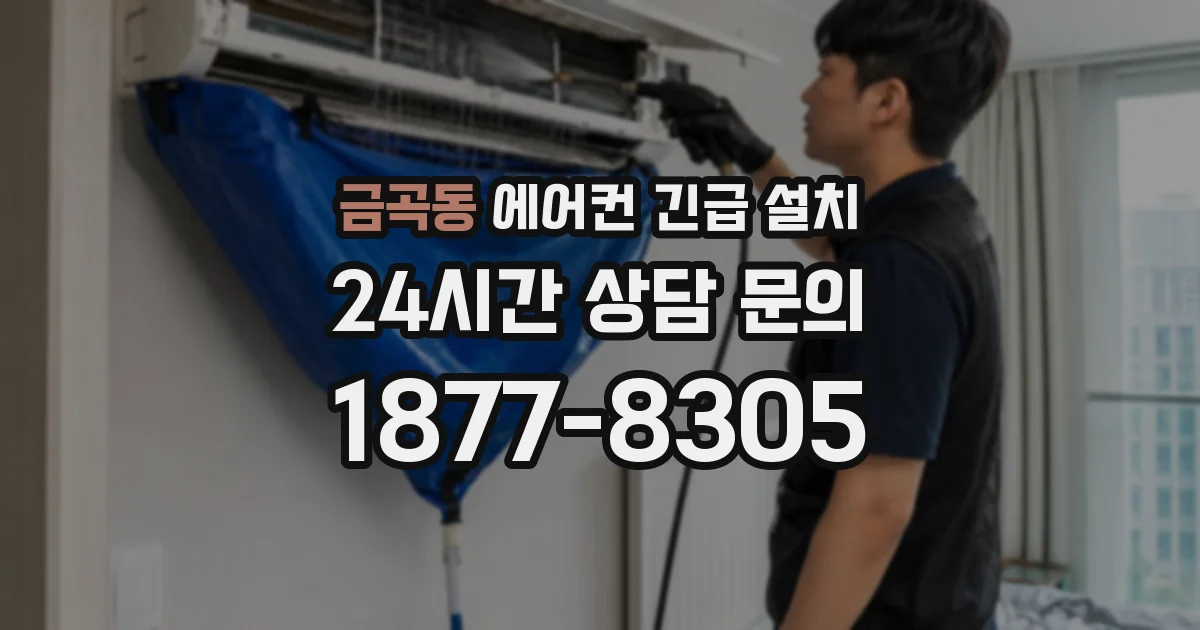 금곡동 에어컨 긴급 설치