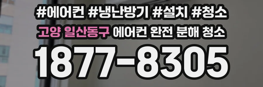 고양 일산동구 에어컨 완전 분해 청소