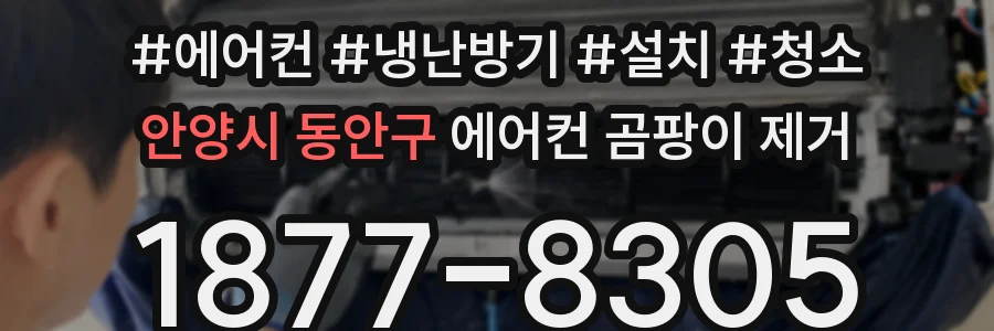 안양시 동안구 에어컨 곰팡이 제거