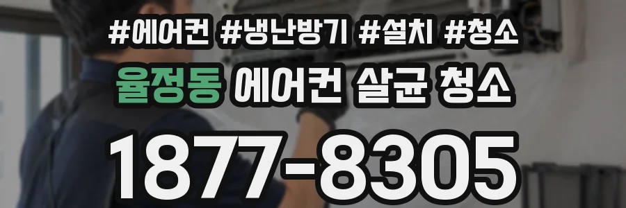 율정동 에어컨 살균 청소