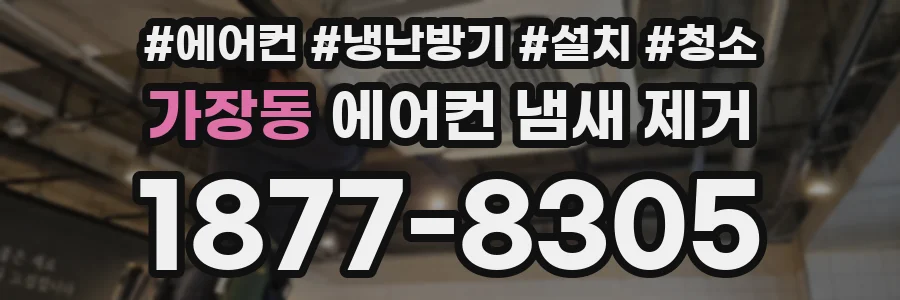 가장동 에어컨 냄새 제거