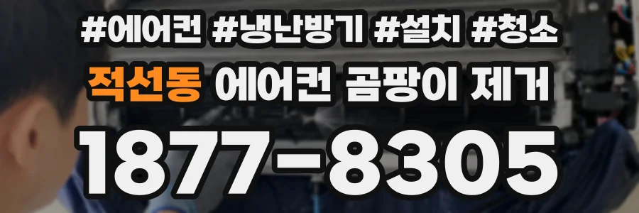 적선동 에어컨 곰팡이 제거