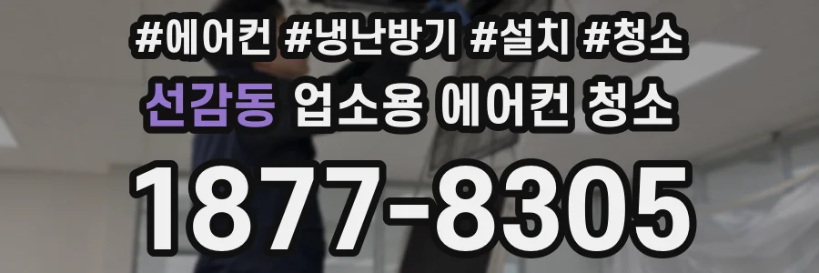 선감동 업소용 에어컨 청소