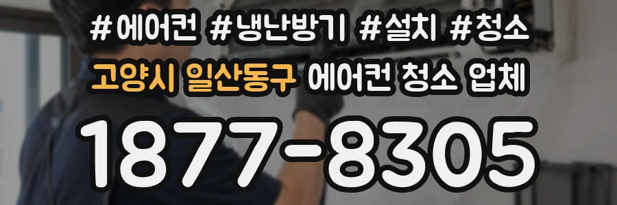 고양시 일산동구 에어컨 청소 업체