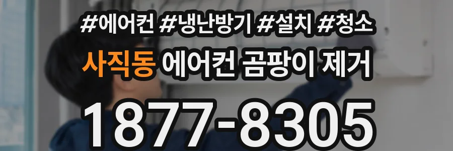 사직동 에어컨 곰팡이 제거
